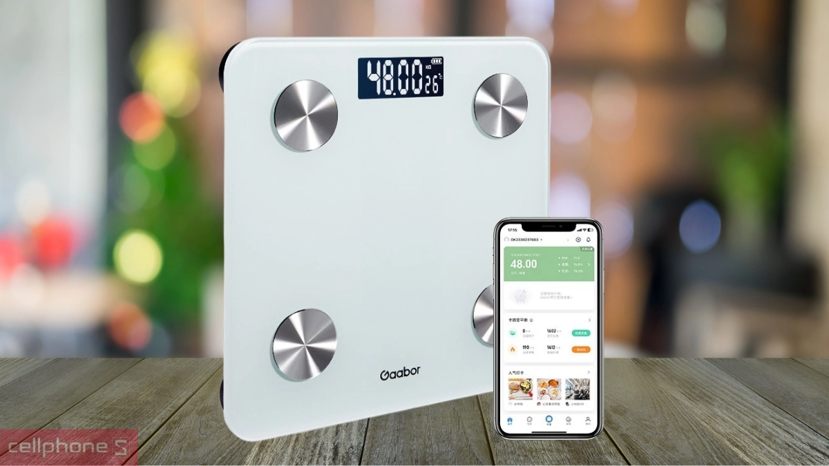 Khả năng kết nối app của cân thông minh Gaabor GWS M02A