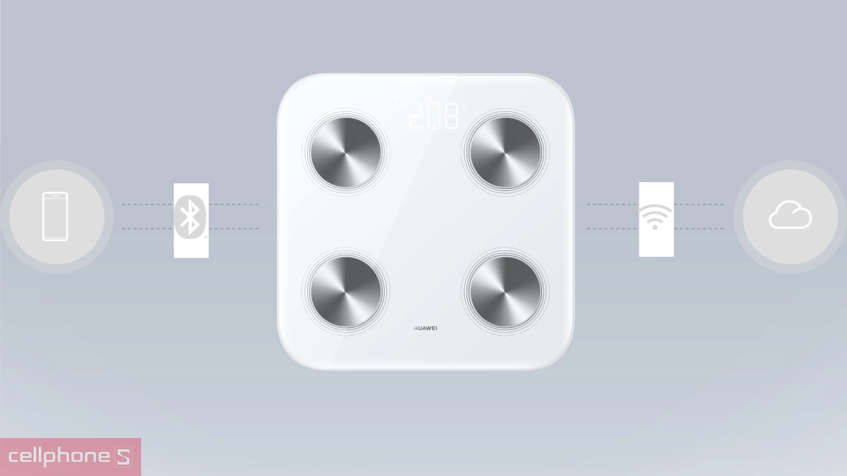 Kết nối trên cân thông minh Huawei Scale 3