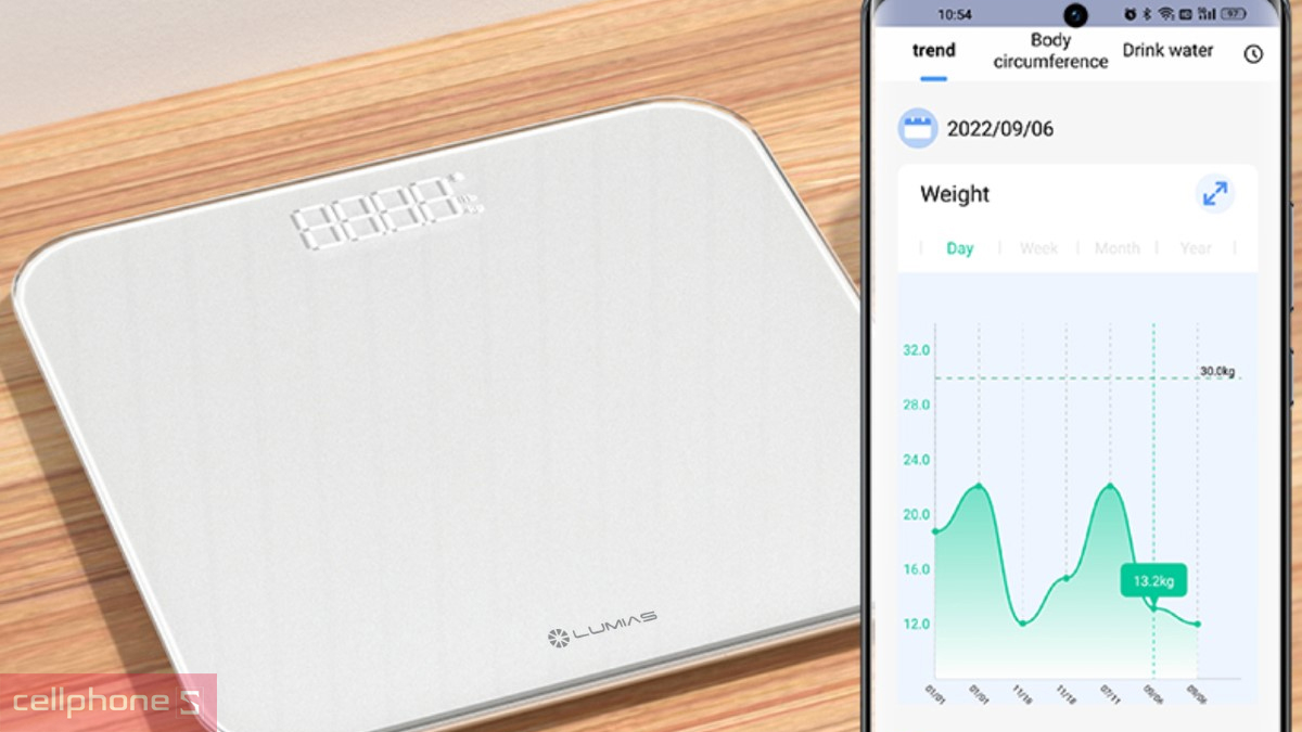 Khả năng kết nối smartphone của cân điện tử Lumias G25