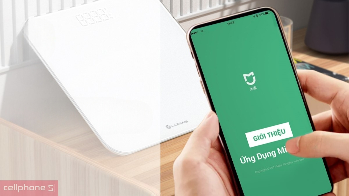 Hướng dẫn sử dụng kết nối ứng dụng Mi Home với cân điện tử Lumias G25