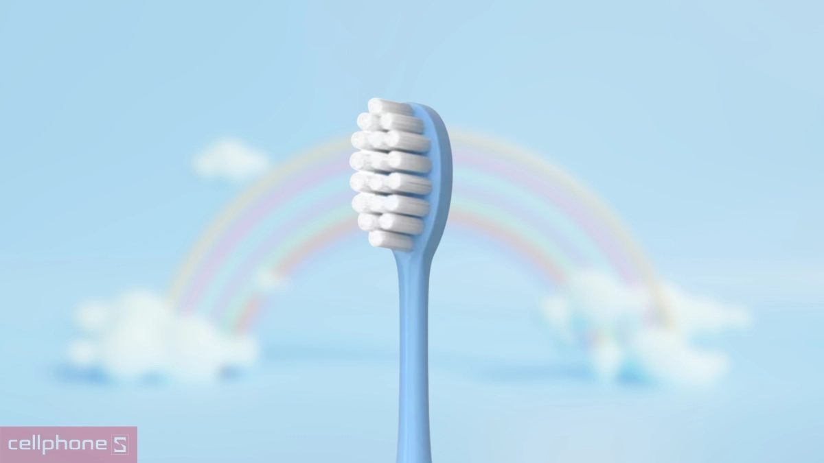 Thiết kế, chất liệu đầu bàn chải điện trẻ em Coclear CT002