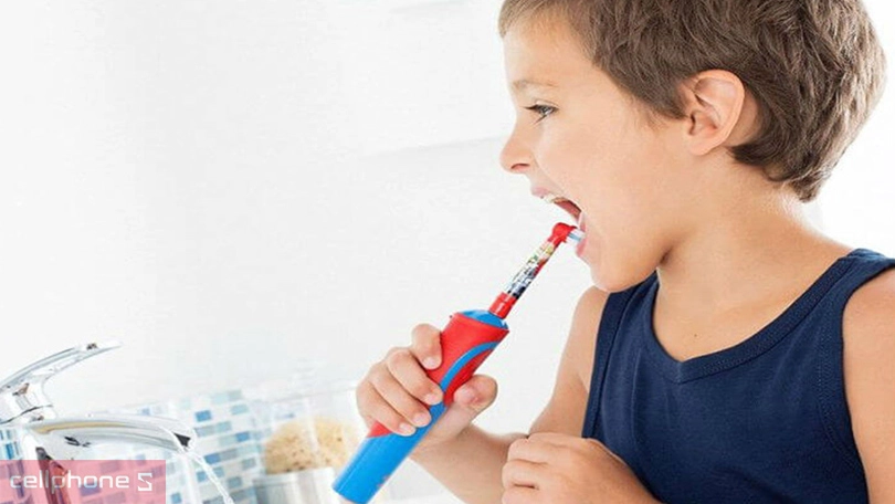 Cách sử dụng bàn chải điện trẻ em Oral-B Vitality D12 Disney Frozen