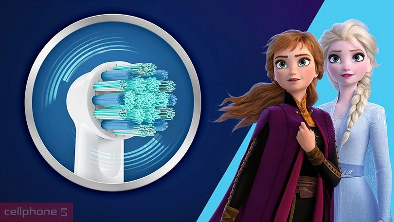 Chất liệu đầu bàn chải Oral-B Kids Frozen EB10S
