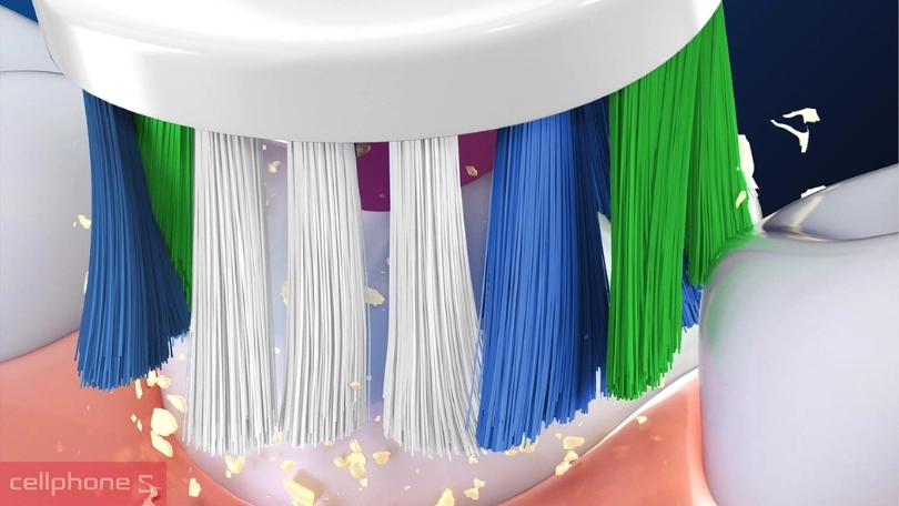 Thiết kế đầu bàn chải Oral-B Whitening EB18PRX