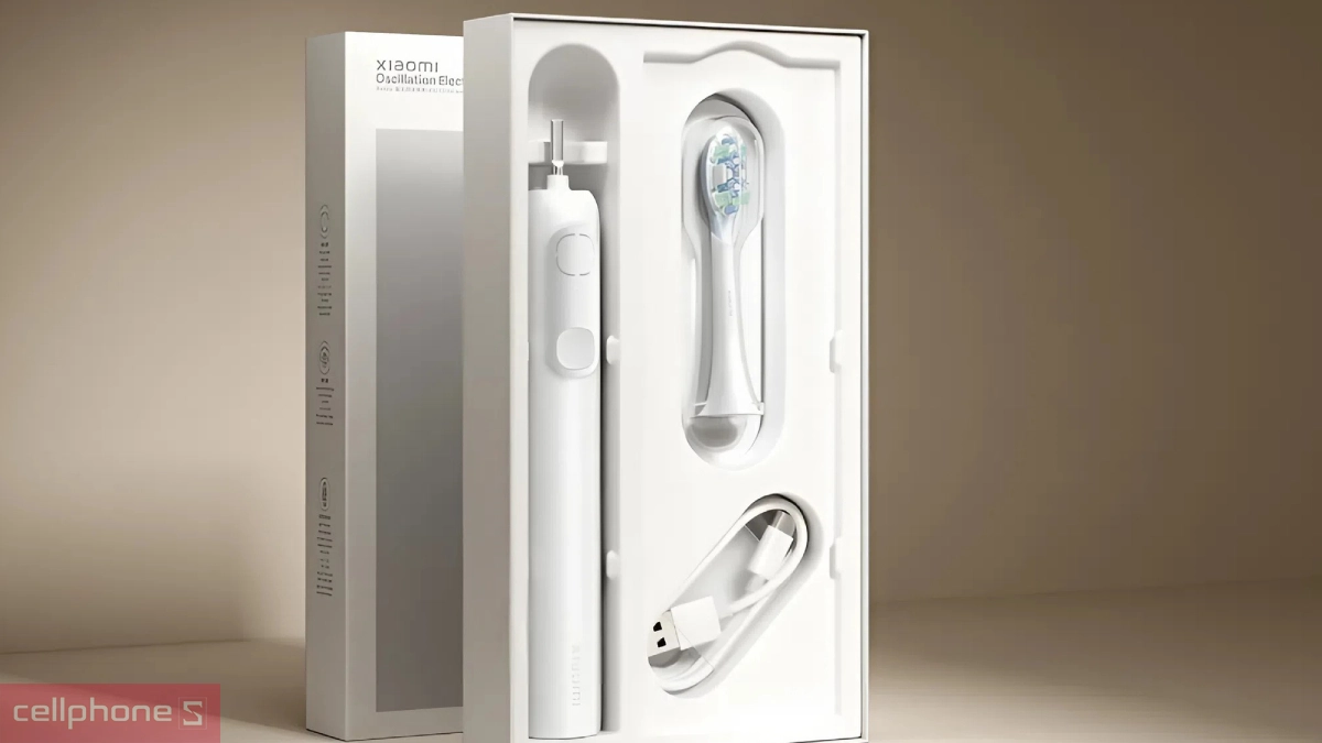 Thiết kế bàn chải điện sóng âm Xiaomi Oscillation Electric Toothbrush BHR9809GL