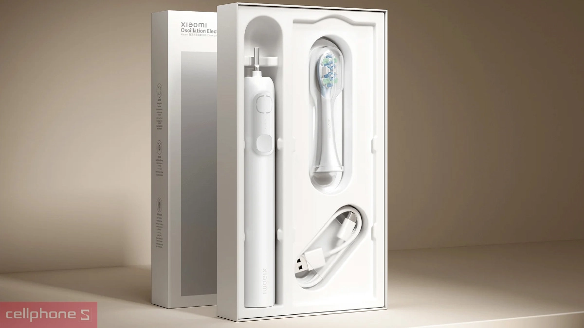 Khả năng kháng nước, thời lượng sử dụng ấn tượng của bàn chải điện sóng âm Xiaomi Oscillation Electric Toothbrush BHR9814GL