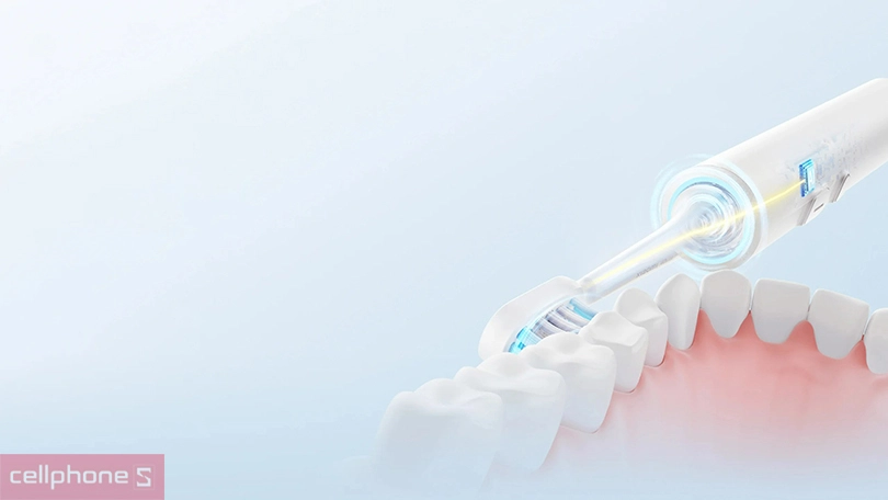 Bàn chải điện Xiaomi ôm sát vòm miệng