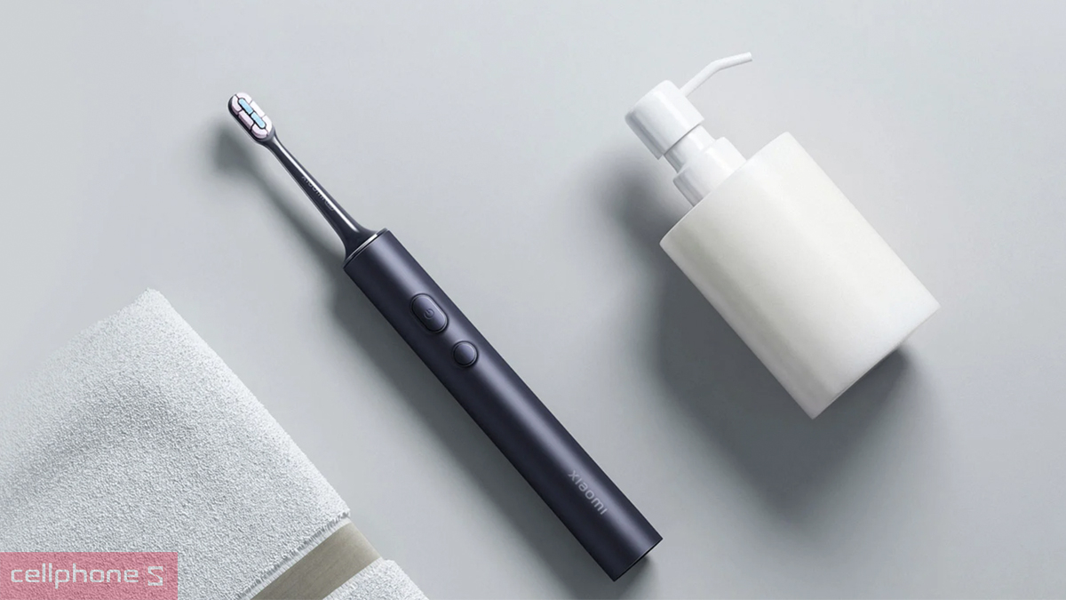 Bàn chải điện ở chế độ răng nhạy cảm giảm cường độ rung