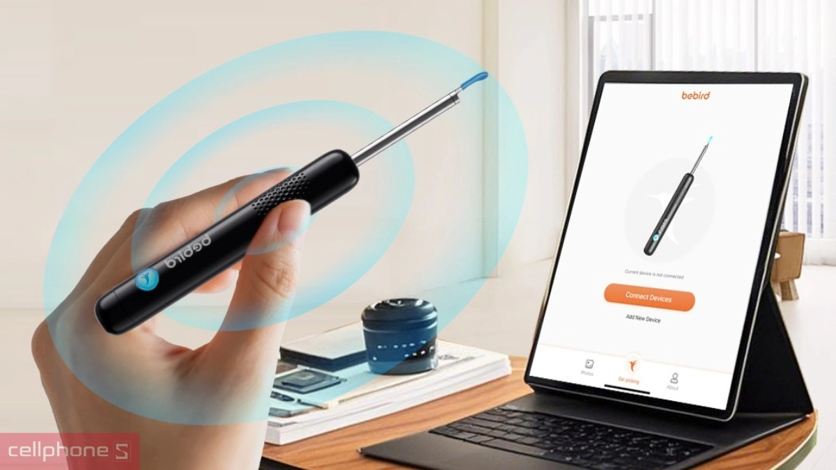 Dụng cụ lấy ráy tai Bebird R1 Ultra kết nối Wi-fi