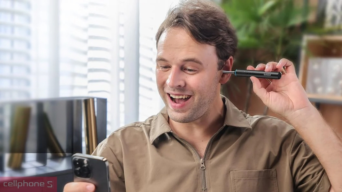 Kết nối app Bebird dụng cụ lấy ráy tai Bebird M9S