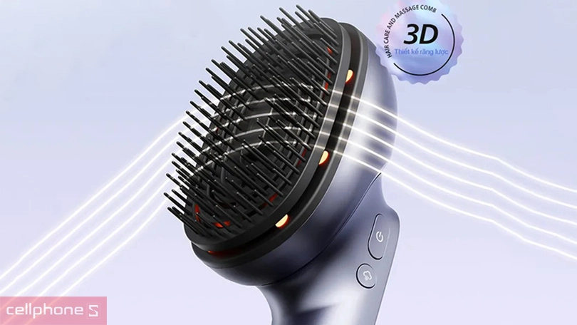 Tính năng lược điện massage da đầu Philips PPM1511