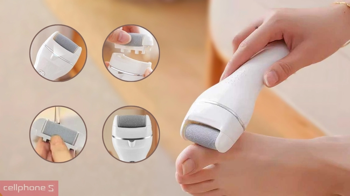 Vệ sinh máy chà gót chân Hyundai - PMS-016-WH