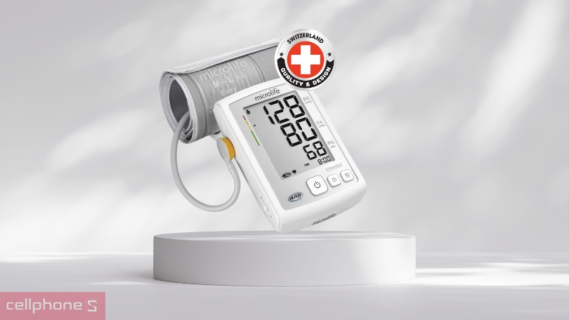 Máy đo huyết áp bắp tay Microlife A5 BP 3GC1-5F đo chính xác, lưu kết quả 99 lần