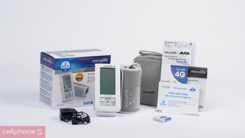 Máy đo huyết áp bắp tay Microlife A6 Basic - theo dõi sức khỏe liên tục