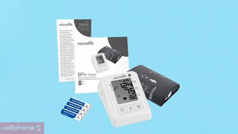 Máy đo huyết áp bắp tay Microlife B1 Classic hiện đại giúp theo dõi sức khỏe chính xác