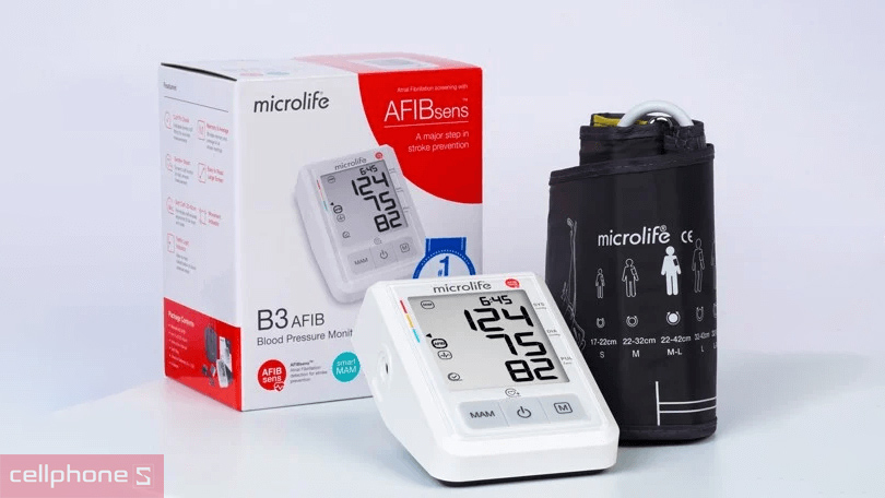Máy đo huyết áp bắp tay Microlife B3 AFIB - Công nghệ đo hiện đại, thời lượng pin lớn