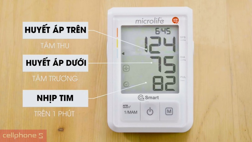 Các bước cơ bản để sử dụng máy đo huyết áp bắp tay Microlife B3 AFIB ADVANCED