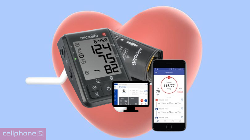 Máy đo huyết áp bắp tay Microlife B6 Advanced Connect - Độ chính xác cao, dễ sử dụng