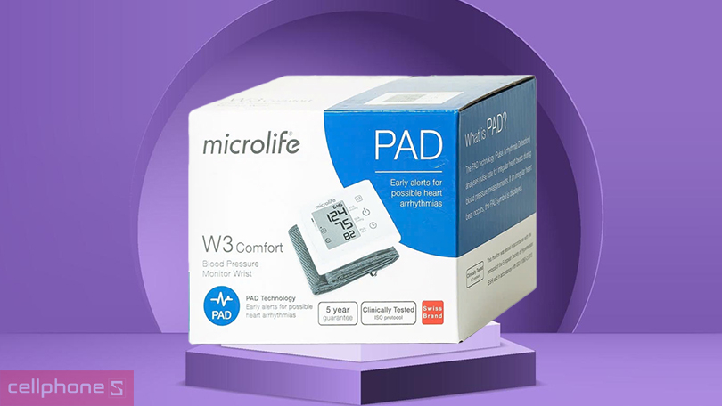 Máy đo huyết áp cổ tay Microlife W3 Comfort - Thiết bị hiện đại đáng tiền để bảo vệ cho sức khỏe 