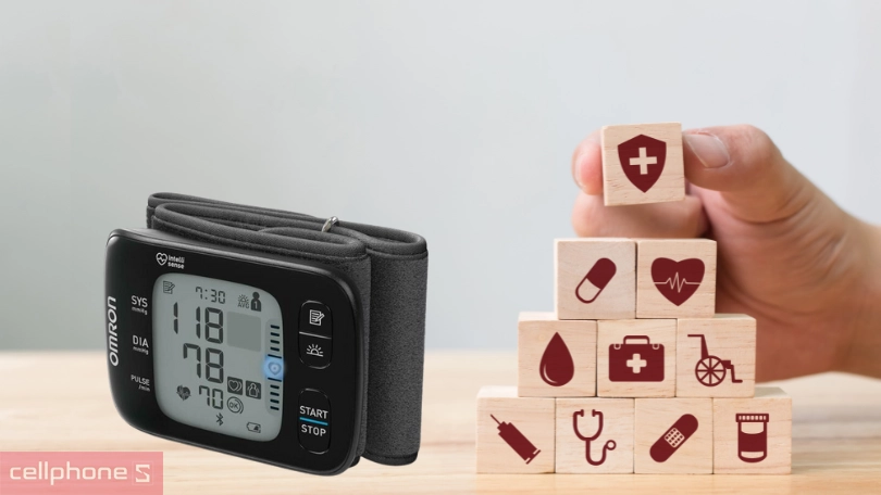 Máy đo huyết áp cổ tay Omron HEM-6232T