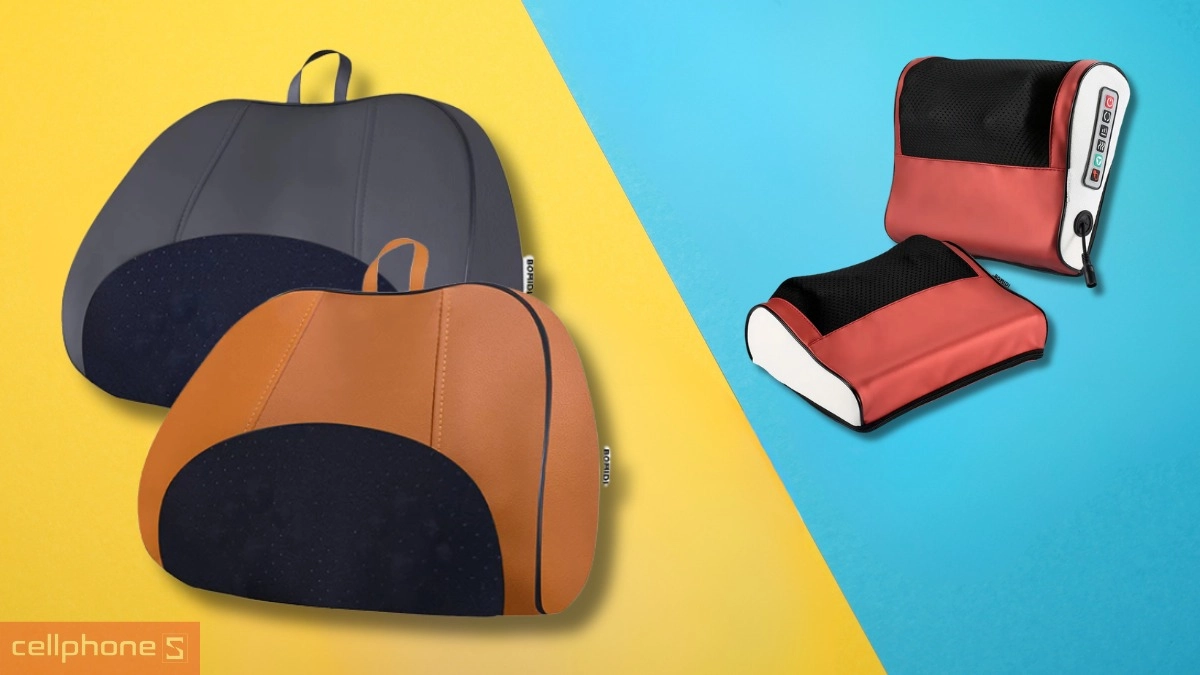 So sánh gối massage Bomidi MP1 Pro với gối massage Bomidi MP1