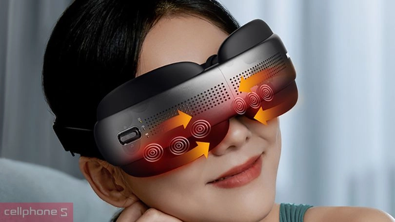 Máy massage mắt Philips PPM3522 - Hệ thống mát xa VibWave, chườm nóng thư giãn