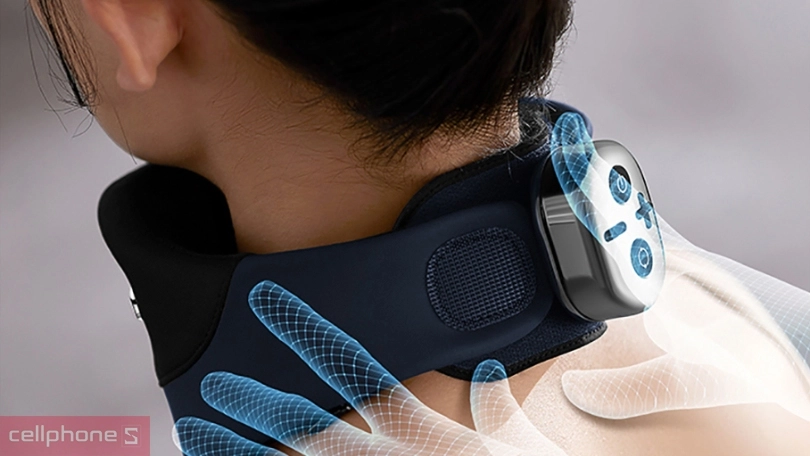 Máy massage cổ thông minh Philips PPM3311: xoa bóp 360 độ, chườm nóng thoải mái