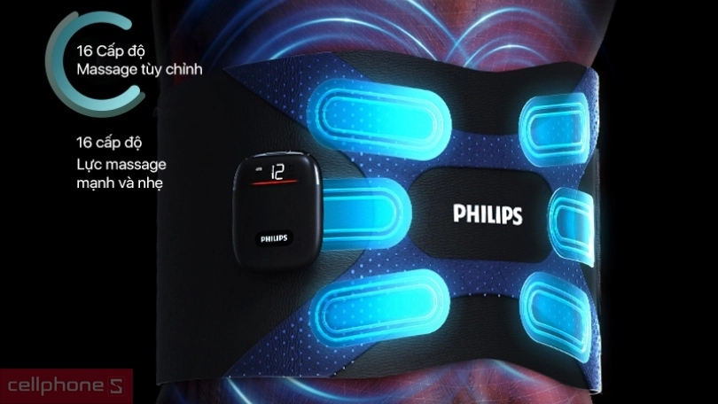Máy massage đai bụng Philips PPM4331 – Nâng cấp buổi tập, massage thư giãn
