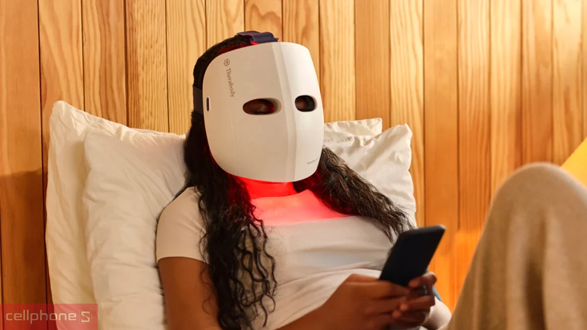 Công nghệ LED ba bước sóng của Mặt nạ ánh sáng sinh học TheraFace Mask Glo