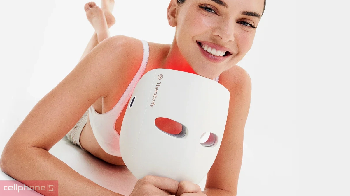 Thiết kế không dây của Mặt nạ ánh sáng sinh học TheraFace Mask Glo