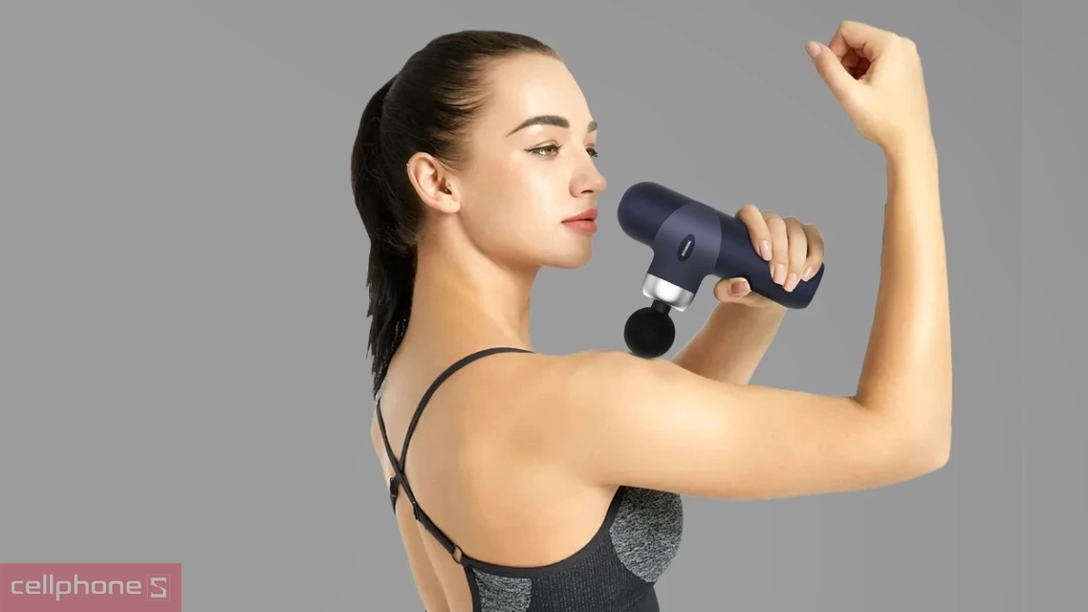 Động cơ vận hành hiện đại, độ ồn thấp của máy massage cầm tay Hyundai - PMS-019