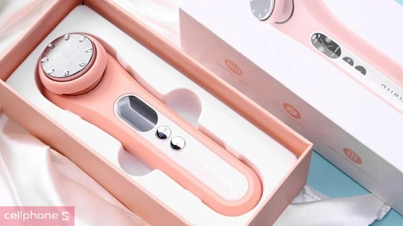 Máy massage đẩy tinh chất Halio ion Hot Cool Beauty Device Coral - Chăm sóc da chuẩn spa