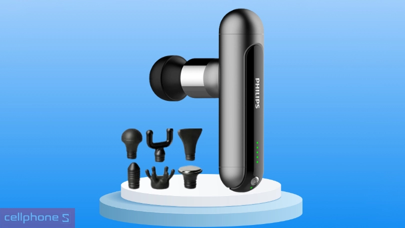 Súng massage Fascial Gun Philips PPM7303 - Động cơ mạnh mẽ, kiểu dáng nhỏ gọn, dễ cầm nắm