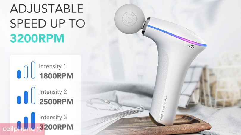 Súng massage SKG F5EN - Giảm đau mọi vị trí trên cơ thể 