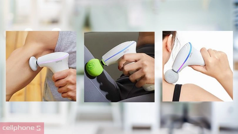 Súng massage SKG F5EN - Giảm đau mọi vị trí trên cơ thể 