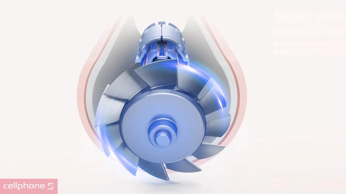 Động cơ 110.000 RPM trên Máy sấy tóc Dreame Gleam