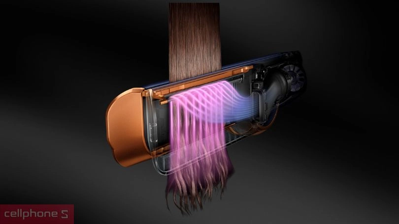 Máy duỗi và sấy tóc Dyson Airstrait HT01 - Đa năng, nhiều chế độ duỗi, sấy