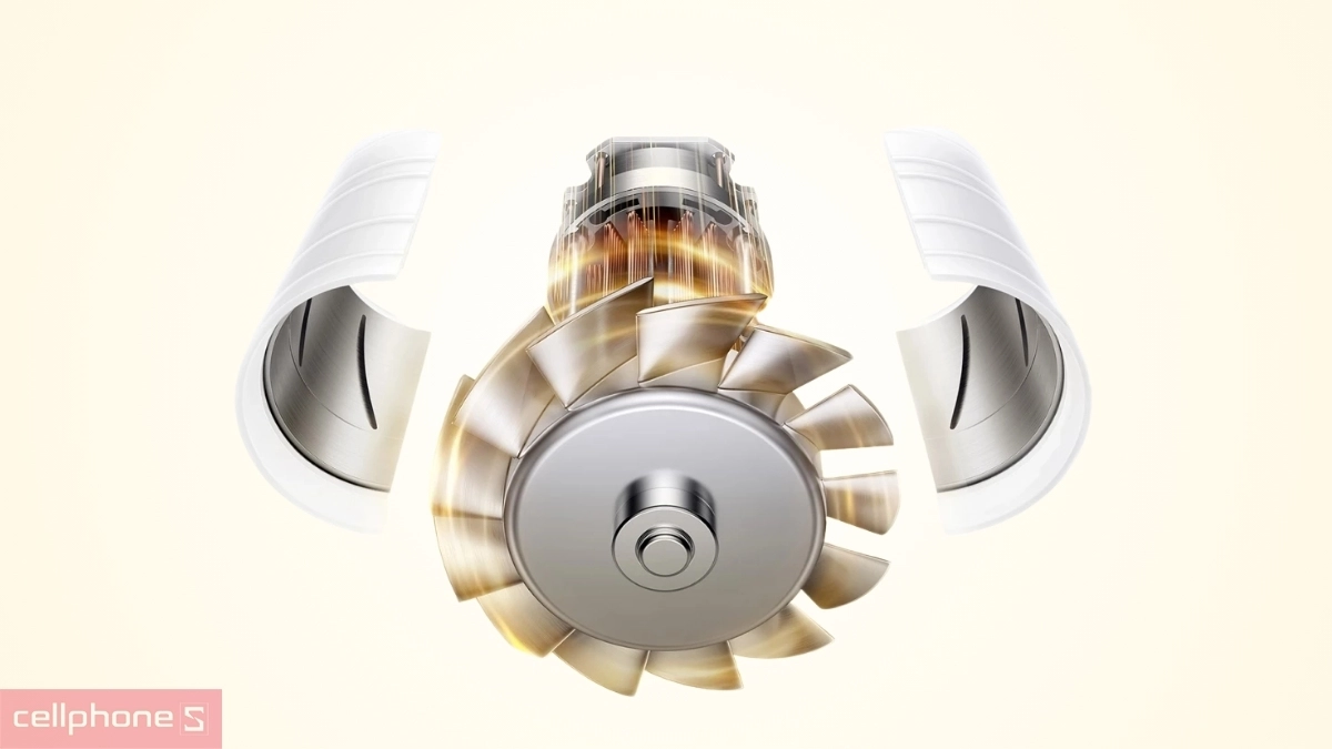 Động cơ vận hành mạnh mẽ của máy sấy tóc Mova Turbo