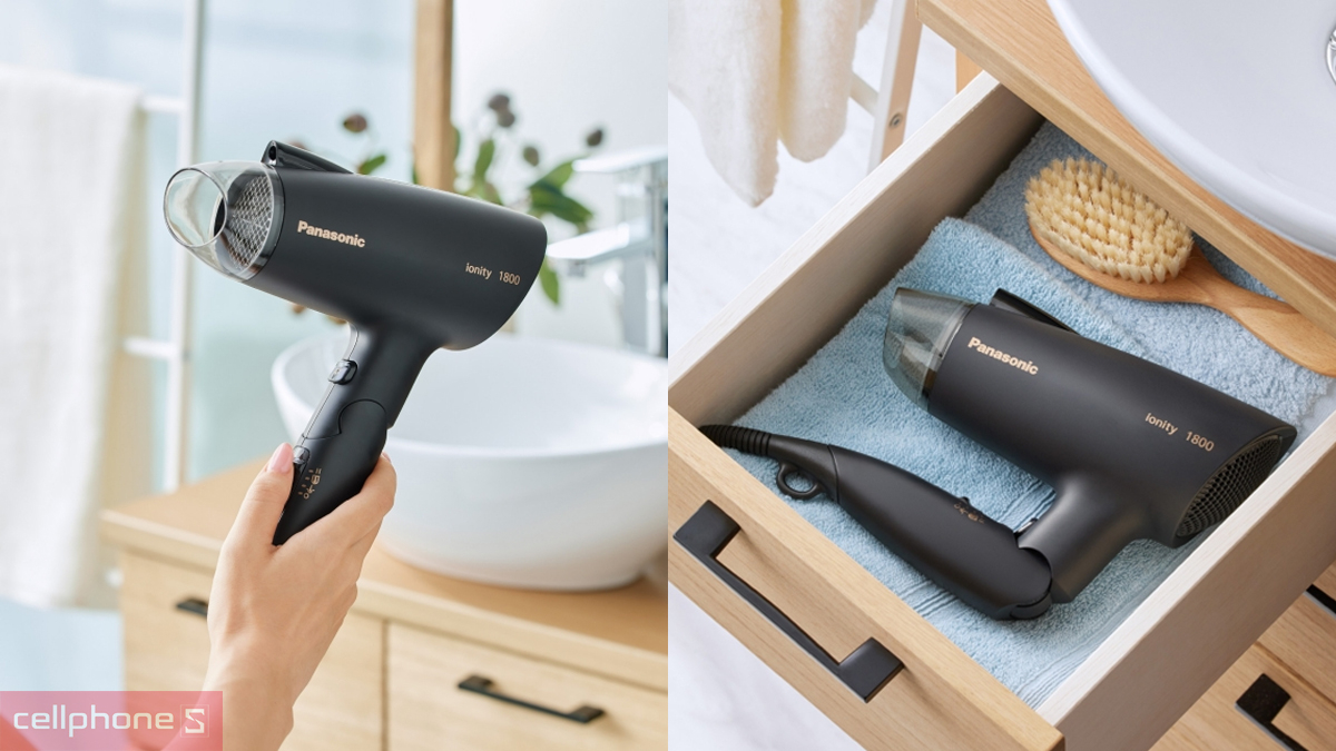 Thiết kế máy sấy tóc Panasonic EH-NE27-K645 1800W