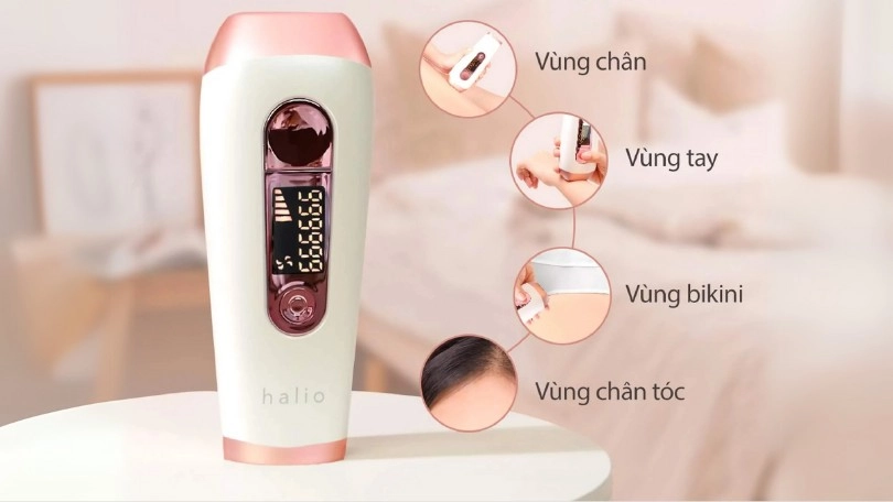 Máy triệt lông Halio làm sạch lông hiệu quả