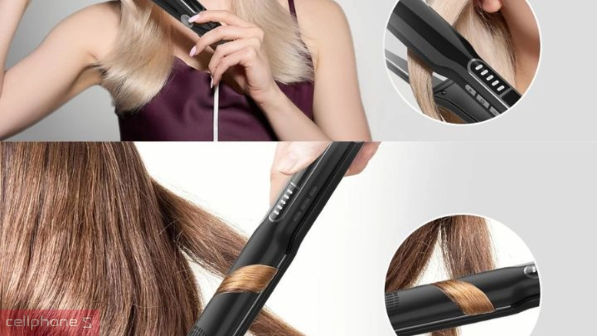 Thiết kế máy duỗi tóc Hyundai HC-124-BK