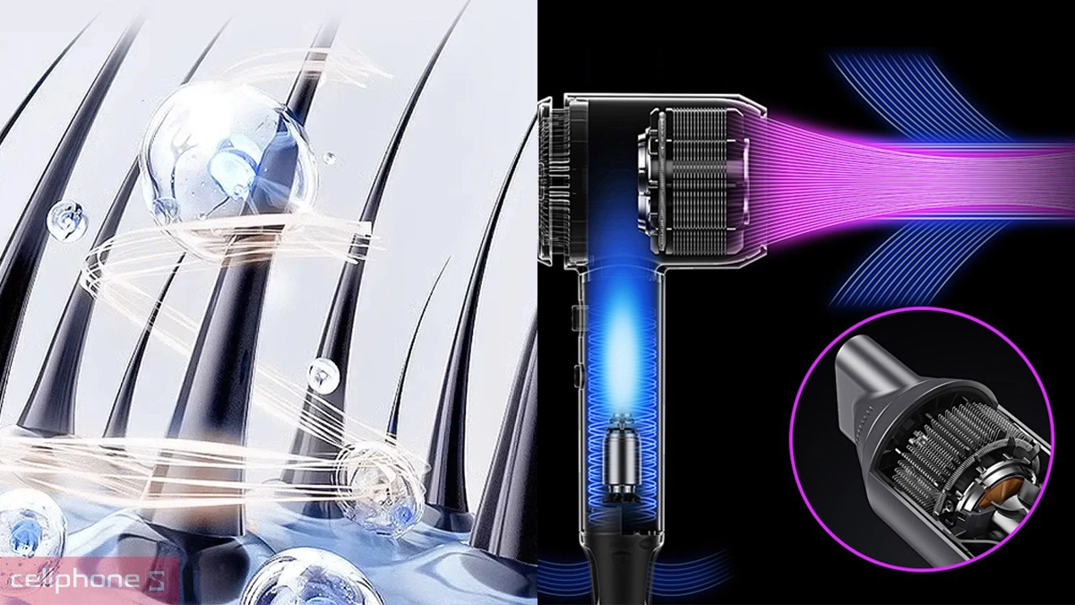 Công nghệ Ion âm máy sấy tóc Hyundai - HC-157-GY