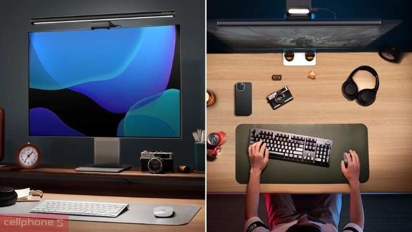 Tính năng có trên đèn treo màn hình Baseus i-Work Series USB Asymmetric Pro