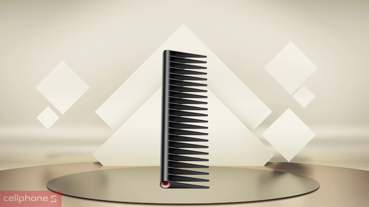 Răng lược thưa, giảm ma sát khi chải tóc ướt và khô