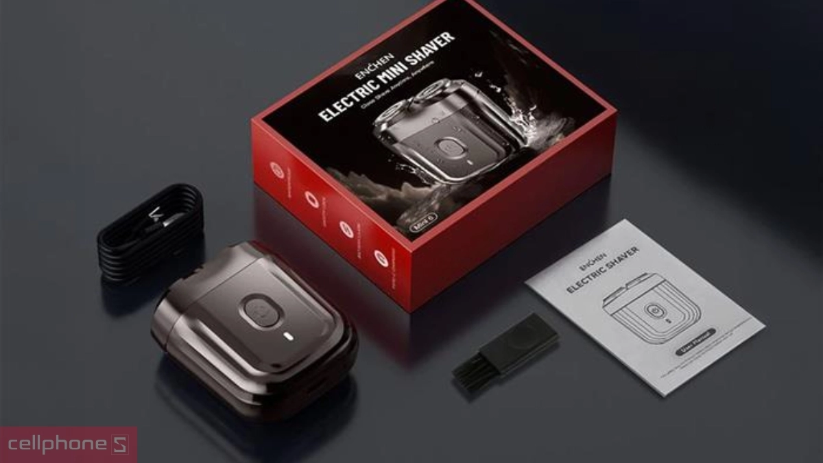 Combo máy cạo râu Enchen Mini 6 và máy tỉa lông mũi Enchen EN005 - Kết hợp tiện dụng cho phái mạnh