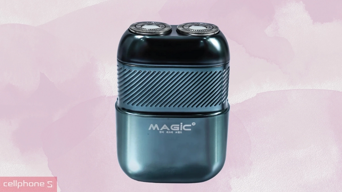 Lưỡi dao đôi cạo sát an toàn, động cơ mạnh mẽ 3W