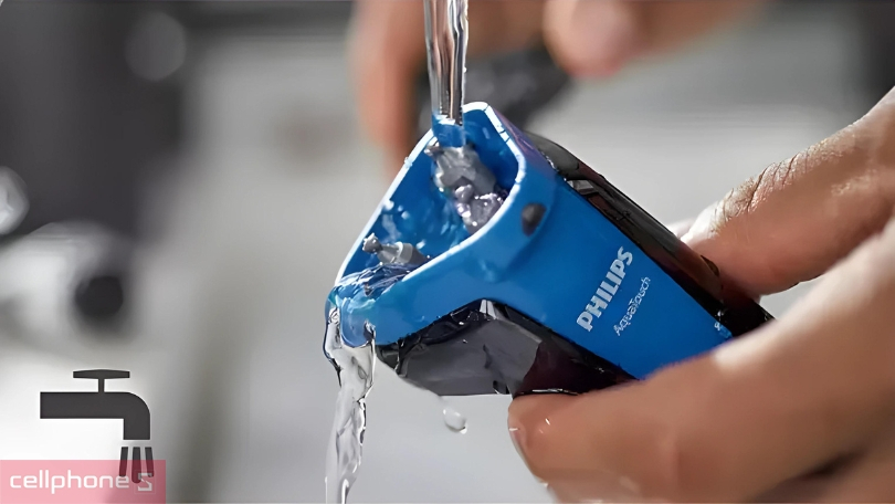 Máy cạo râu Philips S1030: cạo khô và ướt với đầu dao flex 3 hướng siêu bén