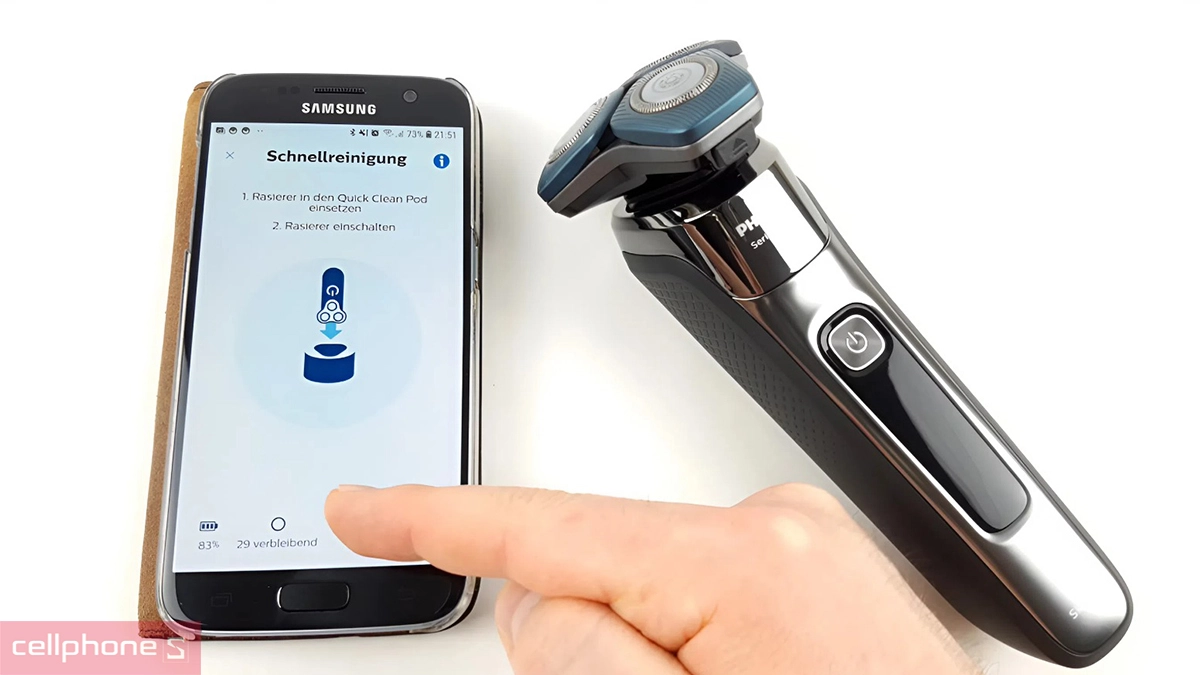 Kết nối app máy cạo râu Philips S7886/50