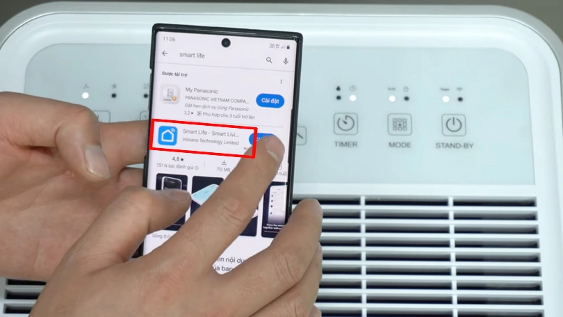 Hướng dẫn kết nối máy hút ẩm FujiE HM-918EC-N với điện thoại