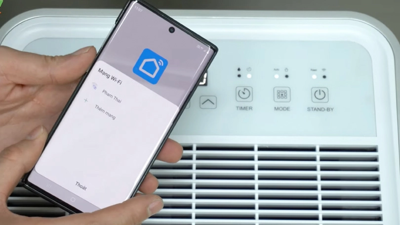 Hướng dẫn kết nối máy hút ẩm FujiE HM-918EC-N với điện thoại